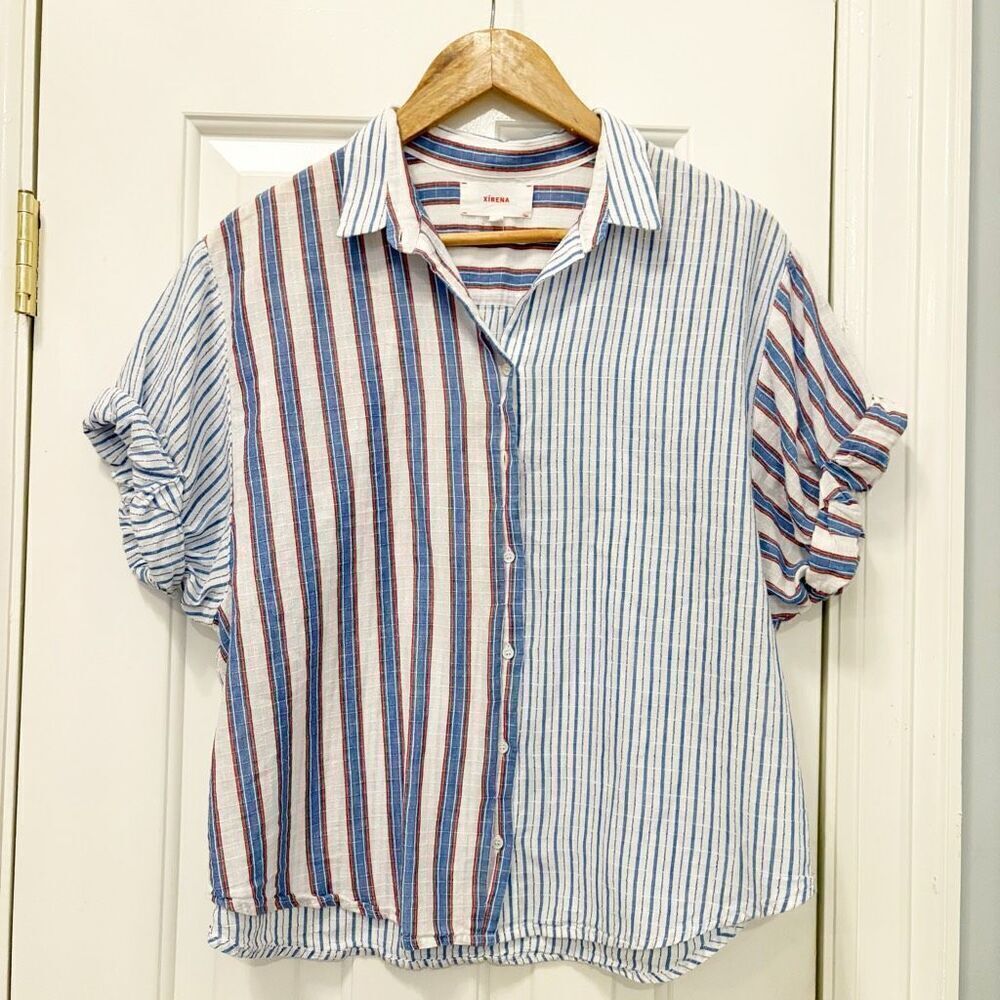 Xirena Channing Shirt Blouse Size Small Stripe $196.00 - Picture 2 of 6